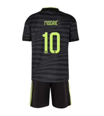 Real Madrid Luka Modric #10 Tredjedraktsett Barn 2022-23 Kortermet (+ Korte bukser)